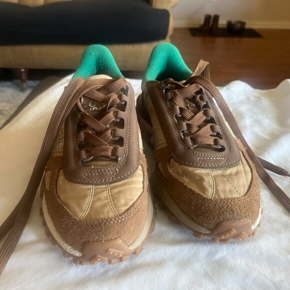 Lacoste Elite Active Women's Sneakers Brown/Green - Picture 1 of 7